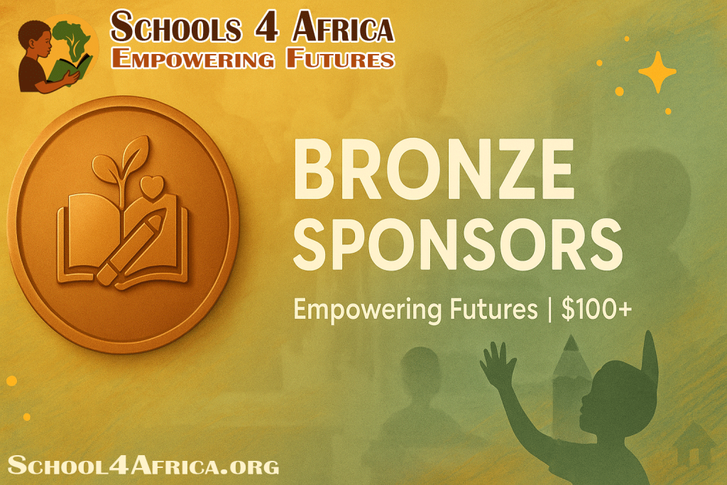 Schools For Africa Bronze Sponsor - Empowering Futures, Providing Hope to African Children